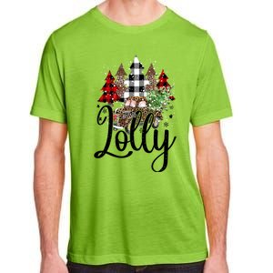 Blessed Lolly Christmas Truck Grandma Gift Adult ChromaSoft Performance T-Shirt