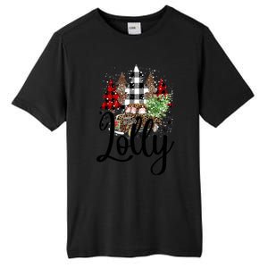 Blessed Lolly Christmas Truck Grandma Gift Tall Fusion ChromaSoft Performance T-Shirt