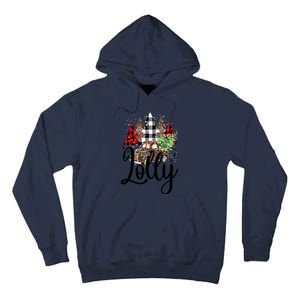 Blessed Lolly Christmas Truck Grandma Gift Tall Hoodie