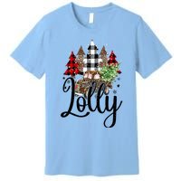 Blessed Lolly Christmas Truck Grandma Gift Premium T-Shirt