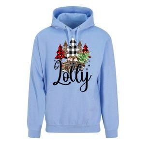 Blessed Lolly Christmas Truck Grandma Gift Unisex Surf Hoodie