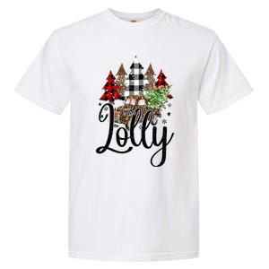 Blessed Lolly Christmas Truck Grandma Gift Garment-Dyed Heavyweight T-Shirt