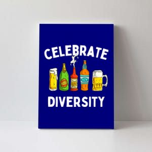 Beer Lovers Celebrate Diversity Funny BeerDrinking Cute Gift Canvas