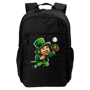 Baseball Leprechauns Catcher Saint PaddyS Shamrock Irish Cool Gift Daily Commute Backpack