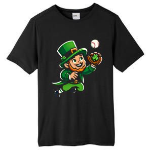 Baseball Leprechauns Catcher Saint PaddyS Shamrock Irish Cool Gift Tall Fusion ChromaSoft Performance T-Shirt