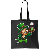 Baseball Leprechauns Catcher Saint PaddyS Shamrock Irish Cool Gift Tote Bag