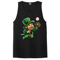 Baseball Leprechauns Catcher Saint PaddyS Shamrock Irish Cool Gift PosiCharge Competitor Tank