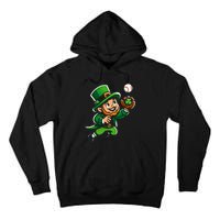 Baseball Leprechauns Catcher Saint PaddyS Shamrock Irish Cool Gift Tall Hoodie