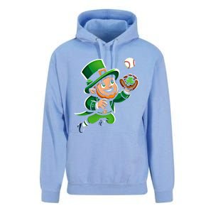 Baseball Leprechauns Catcher Saint PaddyS Shamrock Irish Cool Gift Unisex Surf Hoodie