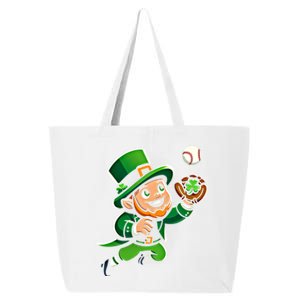 Baseball Leprechauns Catcher Saint PaddyS Shamrock Irish Cool Gift 25L Jumbo Tote