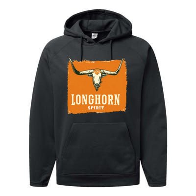 Beautiful Longhorn Costume For Texan Spirit Fans Performance Fleece Hoodie