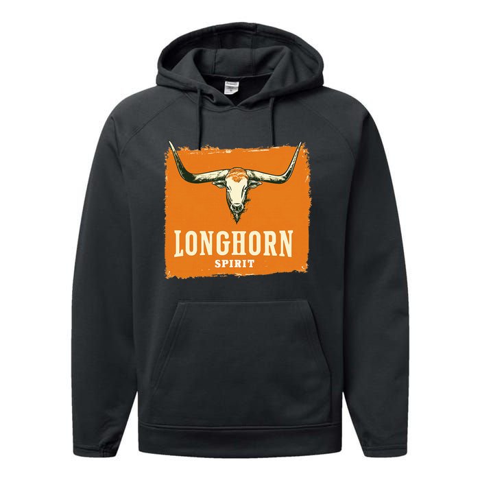 Beautiful Longhorn Costume For Texan Spirit Fans Performance Fleece Hoodie