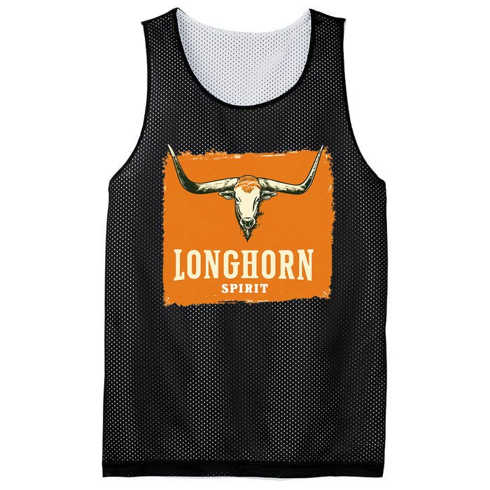 Beautiful Longhorn Costume For Texan Spirit Fans Mesh Reversible Basketball Jersey Tank