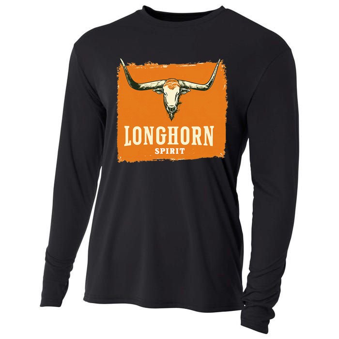 Beautiful Longhorn Costume For Texan Spirit Fans Cooling Performance Long Sleeve Crew