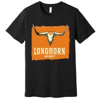 Beautiful Longhorn Costume For Texan Spirit Fans Premium T-Shirt