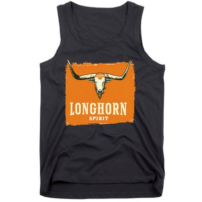 Beautiful Longhorn Costume For Texan Spirit Fans Tank Top