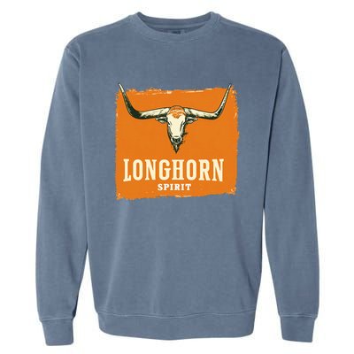 Beautiful Longhorn Costume For Texan Spirit Fans Garment-Dyed Sweatshirt