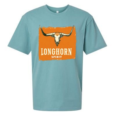 Beautiful Longhorn Costume For Texan Spirit Fans Sueded Cloud Jersey T-Shirt