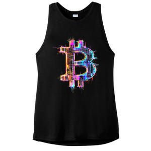 Bitcoin Logo Crypto Trader Investor Cryptocurrency Btc Ladies PosiCharge Tri-Blend Wicking Tank