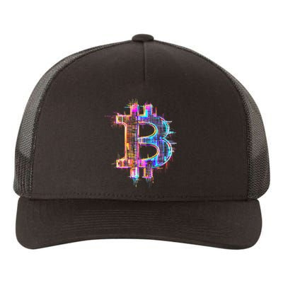 Bitcoin Logo Crypto Trader Investor Cryptocurrency Btc Yupoong Adult 5-Panel Trucker Hat