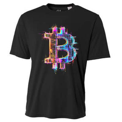 Bitcoin Logo Crypto Trader Investor Cryptocurrency Btc Cooling Performance Crew T-Shirt