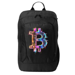 Bitcoin Logo Crypto Trader Investor Cryptocurrency Btc City Backpack