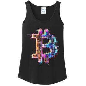 Bitcoin Logo Crypto Trader Investor Cryptocurrency Btc Ladies Essential Tank