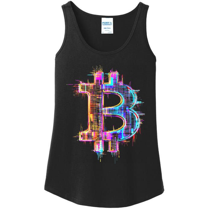 Bitcoin Logo Crypto Trader Investor Cryptocurrency Btc Ladies Essential Tank