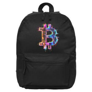 Bitcoin Logo Crypto Trader Investor Cryptocurrency Btc 16 in Basic Backpack