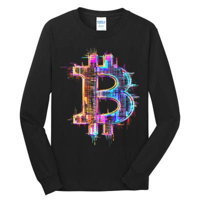 Bitcoin Logo Crypto Trader Investor Cryptocurrency Btc Tall Long Sleeve T-Shirt