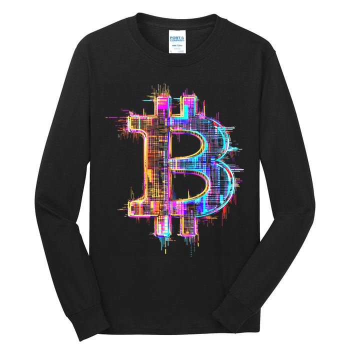 Bitcoin Logo Crypto Trader Investor Cryptocurrency Btc Tall Long Sleeve T-Shirt