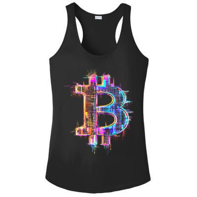 Bitcoin Logo Crypto Trader Investor Cryptocurrency Btc Ladies PosiCharge Competitor Racerback Tank