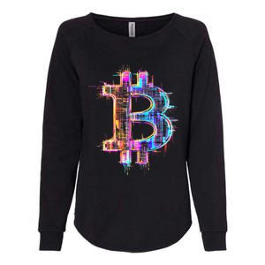 Bitcoin Logo Crypto Trader Investor Cryptocurrency Btc Womens California Wash Sweatshirt