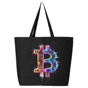 Bitcoin Logo Crypto Trader Investor Cryptocurrency Btc 25L Jumbo Tote