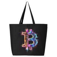 Bitcoin Logo Crypto Trader Investor Cryptocurrency Btc 25L Jumbo Tote