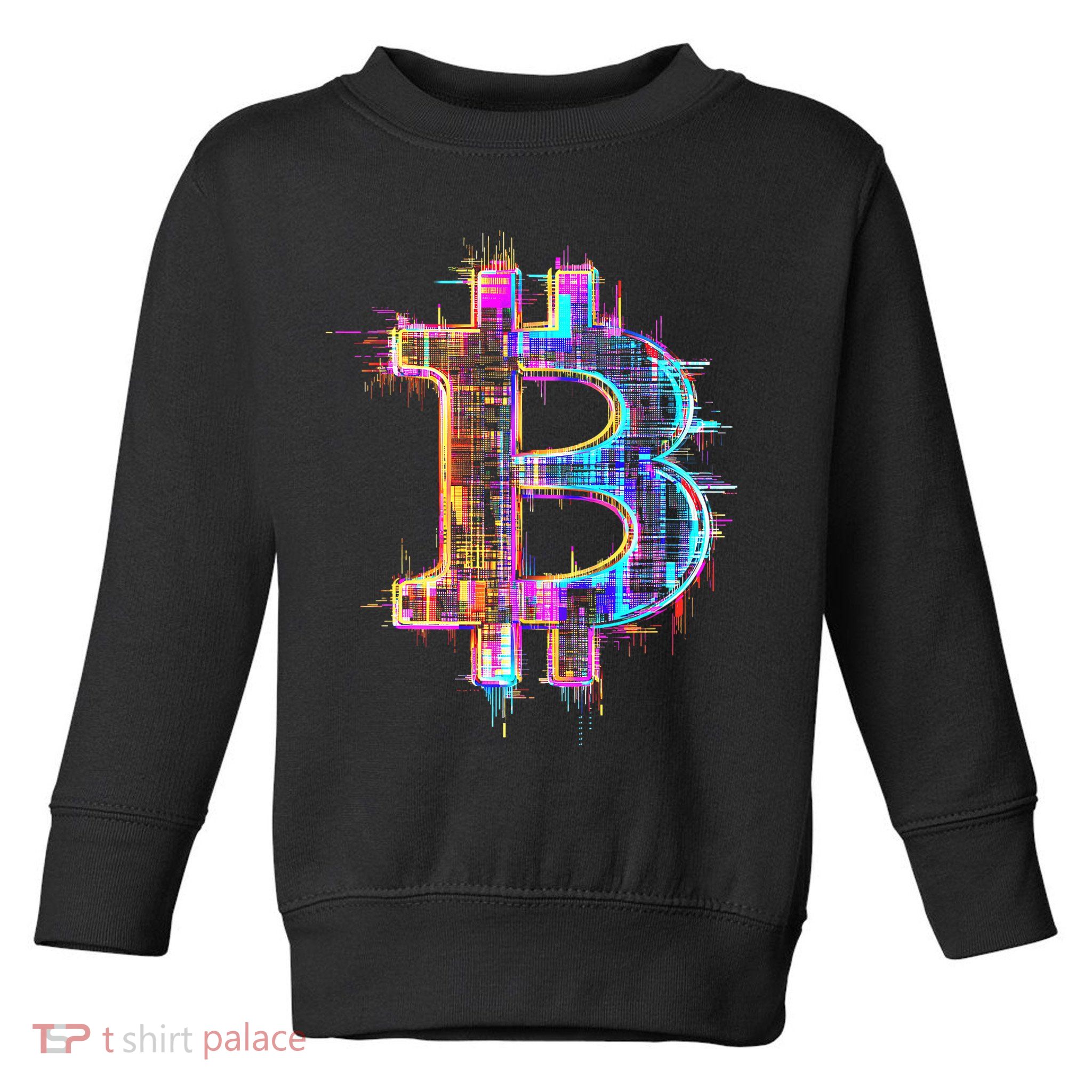 Bitcoin Logo Crypto Trader Investor Cryptocurrency Btc Toddler Sweatshirt