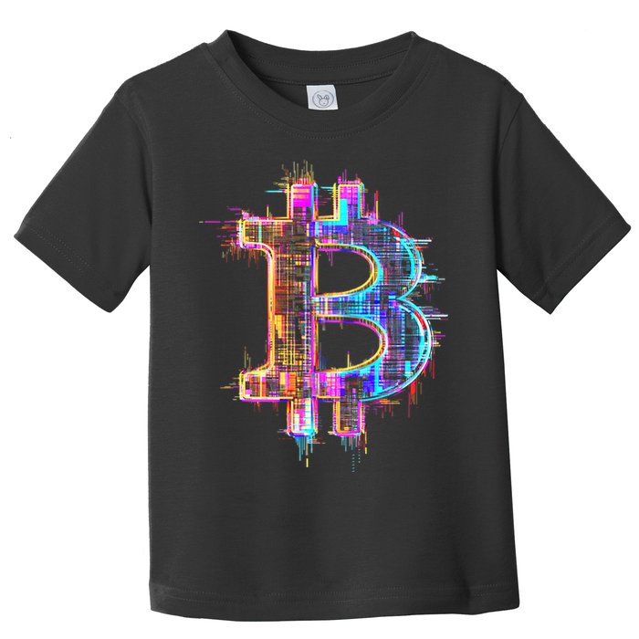 Bitcoin Logo Crypto Trader Investor Cryptocurrency Btc Toddler T-Shirt