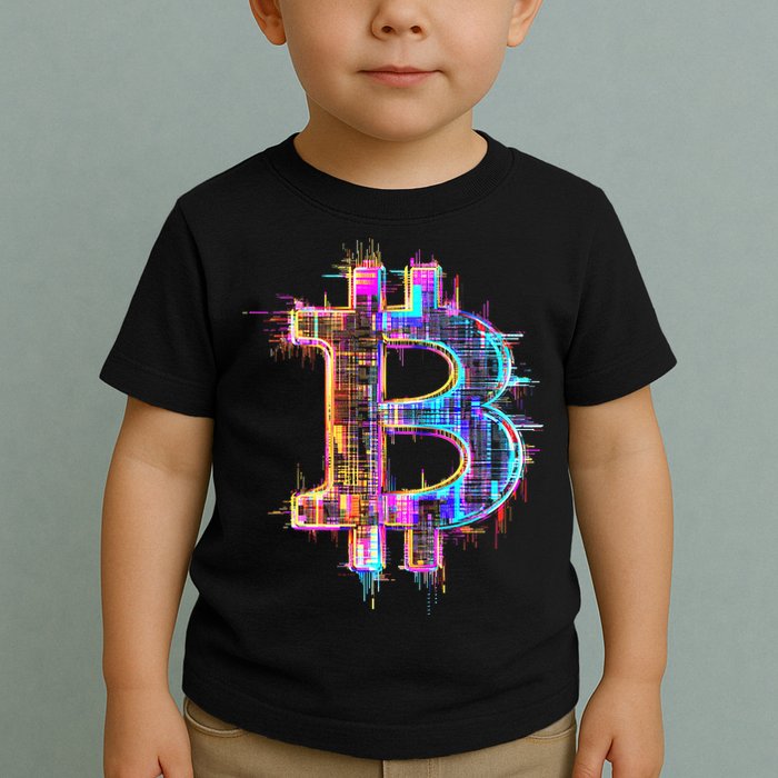 Bitcoin Logo Crypto Trader Investor Cryptocurrency Btc Toddler T-Shirt
