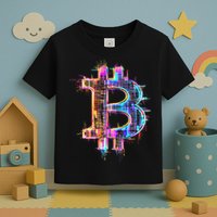 Bitcoin Logo Crypto Trader Investor Cryptocurrency Btc Toddler T-Shirt