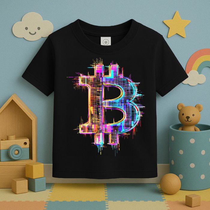 Bitcoin Logo Crypto Trader Investor Cryptocurrency Btc Toddler T-Shirt