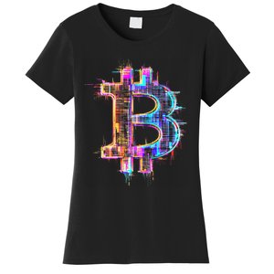 Bitcoin Logo Crypto Trader Investor Cryptocurrency Btc Women's T-Shirt