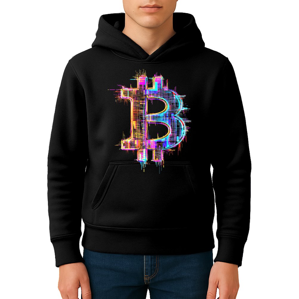 Bitcoin Logo Crypto Trader Investor Cryptocurrency Btc Kids Hoodie