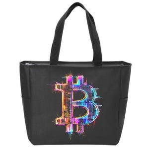 Bitcoin Logo Crypto Trader Investor Cryptocurrency Btc Zip Tote Bag