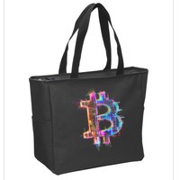 Bitcoin Logo Crypto Trader Investor Cryptocurrency Btc Zip Tote Bag