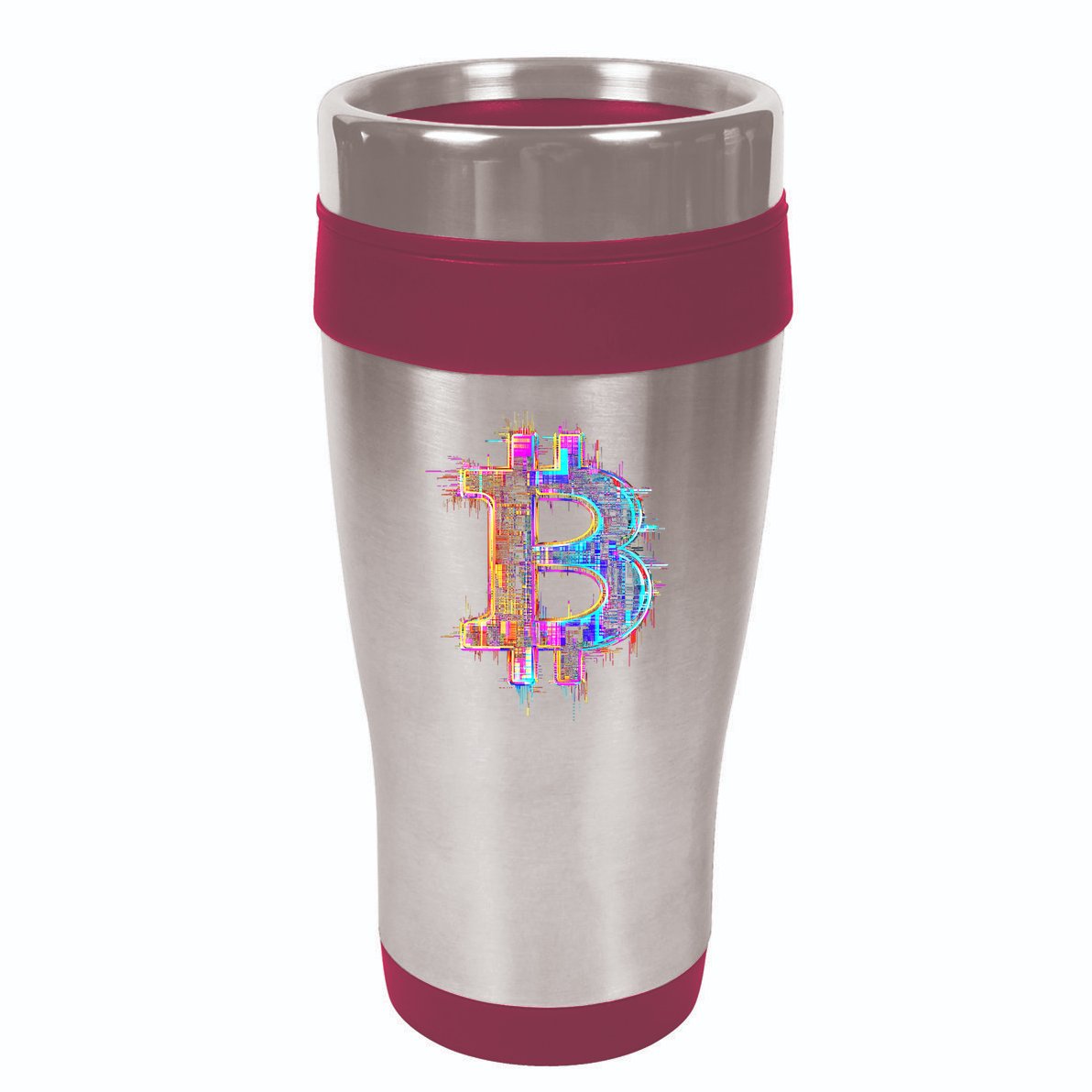 Bitcoin Logo Crypto Trader Investor Cryptocurrency Btc 16oz Travel Tumbler