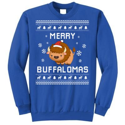 Buffalo Lover Christmas Ugly Xmas Buffalo Sweater Bison Gift Tall Sweatshirt