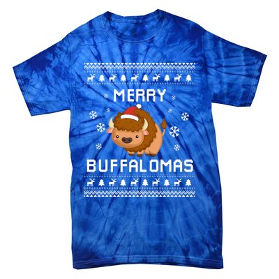 Buffalo Lover Christmas Ugly Xmas Buffalo Sweater Bison Gift Tie-Dye T-Shirt