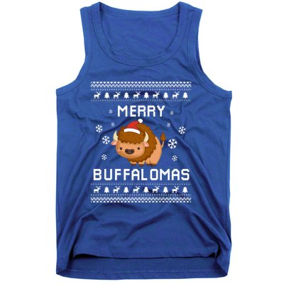 Buffalo Lover Christmas Ugly Xmas Buffalo Sweater Bison Gift Tank Top