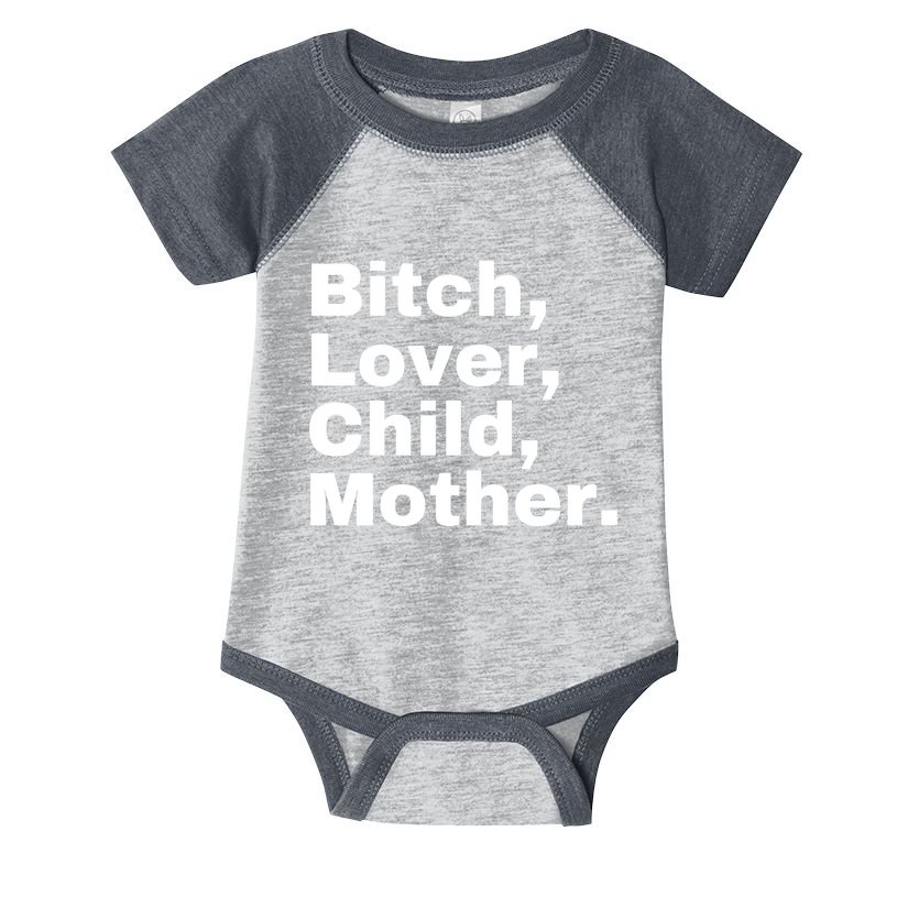 Bitch Lover Child Mother Infant Baby Jersey Bodysuit