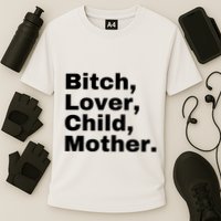 Bitch Lover Child Mother Cooling Performance Crew T-Shirt